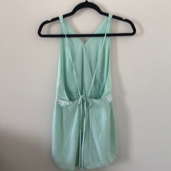 Maddy...K Sea Foam Green Romper - Picture 2 of 4